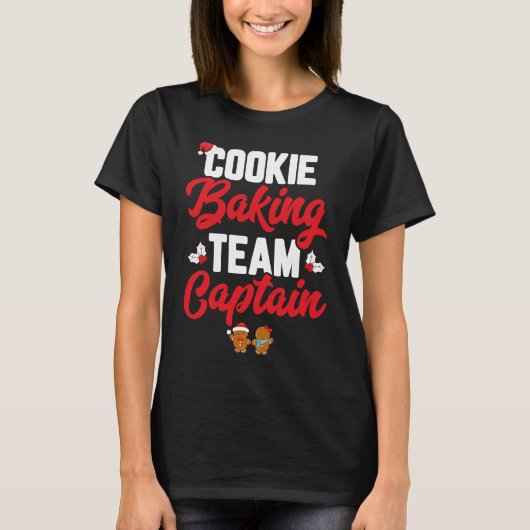 Cookie Baking Team Captain Funny Matching Family C Tシャツ (正面)