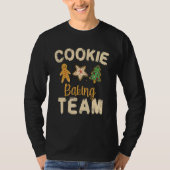 Cookie Baking Team Santa Claus Gingerbread Holiday Tシャツ (正面)