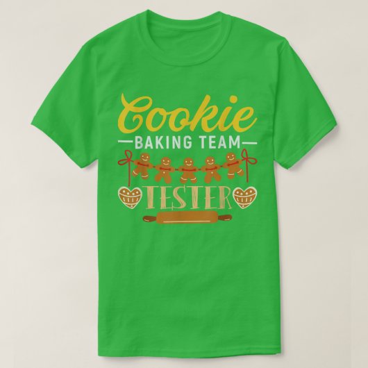 Cookie Baking Team Tester  1144 Tシャツ (デザイン正面)