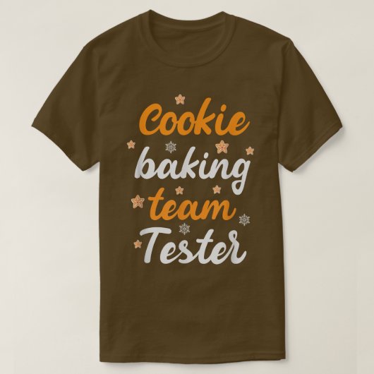 Cookie Baking Team Tester Baking Gingerbread Chris Tシャツ (デザイン正面)
