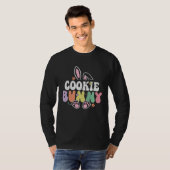 Cookie Bunny Women Easter Day Rabbit Grandma Famil Tシャツ (正面フル)