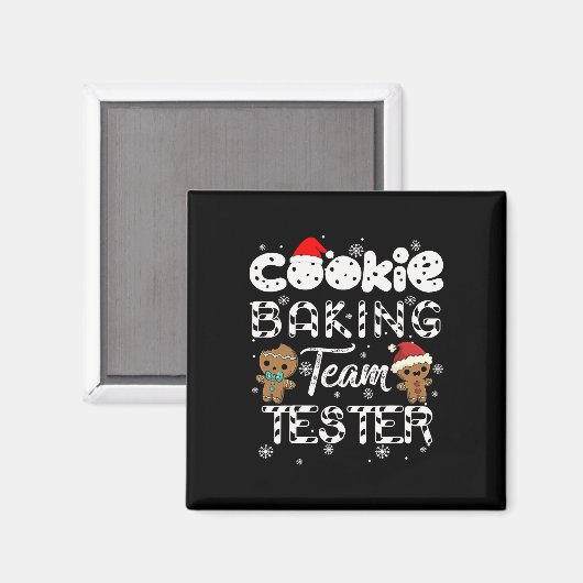 Cookie Byking Team Tester Gingerbread Christmas マグネット (正面/裏面)