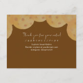 Cookie Care Instructions Watercolor Cute サンキューカード (裏面)