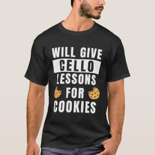 Cookie CellistのCello Pのための教えチェロのレッスン Tシャツ