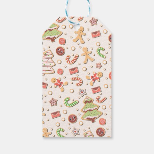 Cookie Christmas Pattern - Sweet and Festive ギフトタグ (裏面)