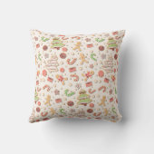 Cookie Christmas Pattern - Sweet and Festive クッション (裏面)