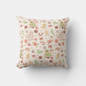 Cookie Christmas Pattern - Sweet and Festive クッション (正面)