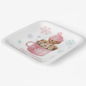 Cookie & Cocoa Gingerbread Girl冬誕生日 ペーパープレート (傾斜あり)