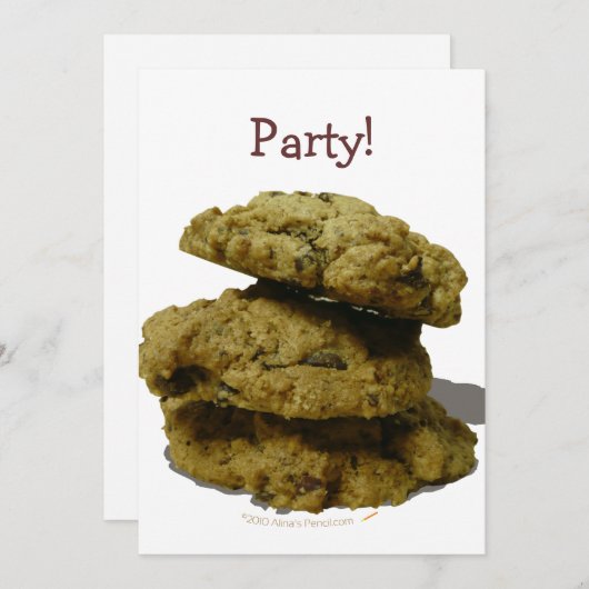 Cookie Cookie Loversのスタック 招待状 (正面/裏面)