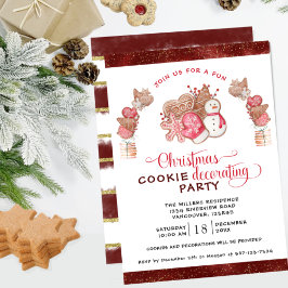 Cookie Decorating Party, Gingerbread Cookies 招待状