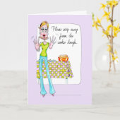 Cookie Doug誕生日または友情カード カード (黄色い花)