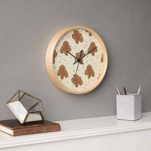Cookie Dough Pattern Wall Clock 壁時計 (オフィス)
