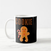 Cookie Eater Funny Christmas Couples Matching コーヒーマグカップ (左)
