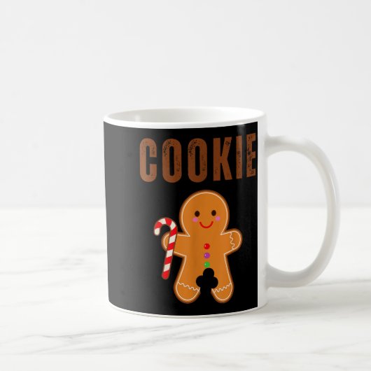 Cookie Eater Funny Christmas Couples Matching コーヒーマグカップ (右)