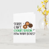 Cookie Er Scout For Girls Sorry Can't Cookie Seaso カード (黄色い花)