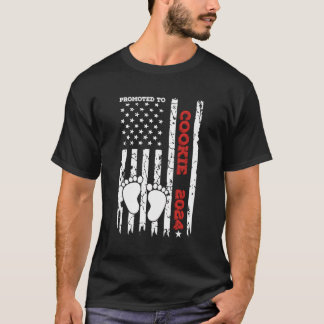Cookie Est2024 Usaフラグ赤ちゃんシャワーPrに昇格 Tシャツ