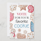 Cookie Exchangeテーブルの署名。 サンキューカード (正面)