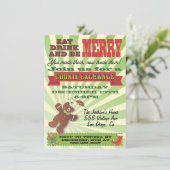 Cookie Exchangeパーティの招待状 招待状 (スタンド正面)