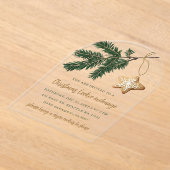 Cookie Exchange Christmas Party アクリル招待状 (レイダウン)