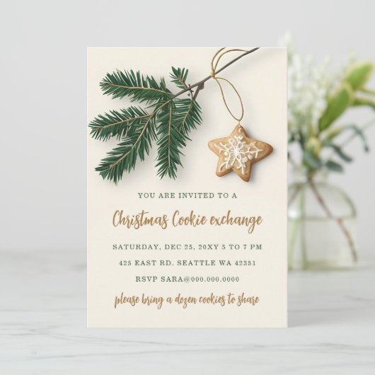Cookie Exchange Christmas Party 招待状 (スタンド正面)
