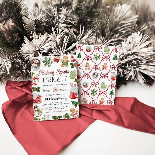 Cookie Exchange Party Invitation 招待状