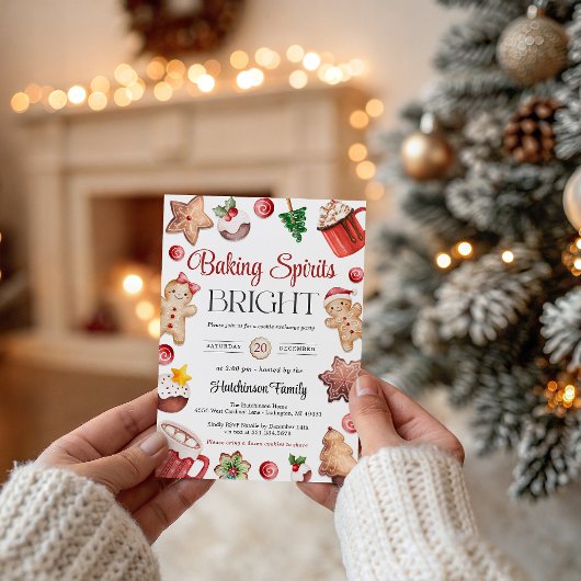 Cookie Exchange Party Invitation 招待状