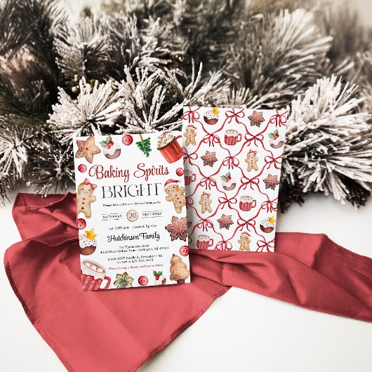 Cookie Exchange Party Invitation 招待状