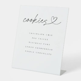 Cookie Flavors Dessert Table Wedding Party Sign 台座サイン
