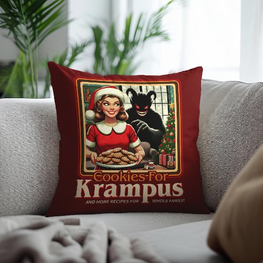 Cookie For Krampus Merry Krampus Christmas Horror クッション