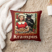 Cookie For Krampus Merry Krampus Christmas Horror クッション (ブランケット)