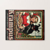 Cookie For Krampus Merry Krampus Christmas Horror ジグソーパズル (横)