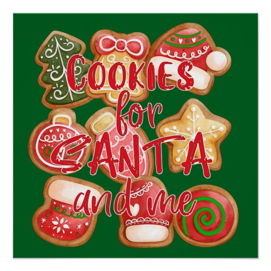 Cookie For Santa And Me – クリスマス ポスター (正面)