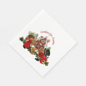 Cookie for Santa Gingerbread House紙ナプキンス スタンダードランチョンナプキン (角)