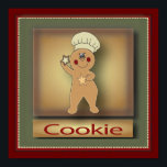 Cookie Gingerbread Man | Original ポスター<br><div class="desc">Christmas Snowman Poster - Collect all Three. ⭐99% of my designs in my store are done in layers. This makes it easy for you to resize and move the graphics and text around so that it will fit each product perfectly. You can also "TRANSFER DESIGN" on other Zazzle products and...</div>