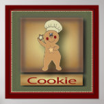 Cookie Gingerbread Man | Original ポスター<br><div class="desc">Christmas Snowman Poster - Collect all Three. ⭐99% of my designs in my store are done in layers. This makes it easy for you to resize and move the graphics and text around so that it will fit each product perfectly. You can also "TRANSFER DESIGN" on other Zazzle products and...</div>