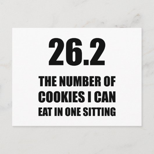 Cookie I Can 食べ Marathon ポストカード (正面)