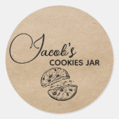Cookie Jarラベル ラウンドシール (正面)