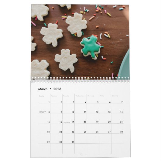 Cookie Joy All Year Long – 12‑Month カレンダー (3月 2026)