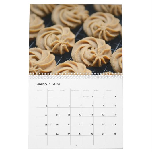 Cookie Joy All Year Long – 12‑Month カレンダー (1月 2026)