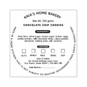 Cookie Lawラベルコテージベーカリーパッケージ ラバースタンプ (インプリント)