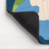 Cookie Monsterが地図を読む | お名前を追加 マウスパッド (コーナー)