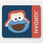 Cookie Monsterの森の顔 | お名前を追加 マウスパッド (正面)