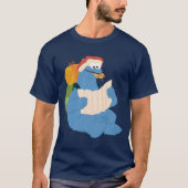 Cookie Monster が地図を読んでいる Tシャツ (正面)