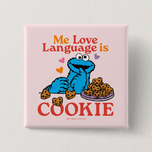 Cookie Monster バレンタインデークォート 缶バッジ