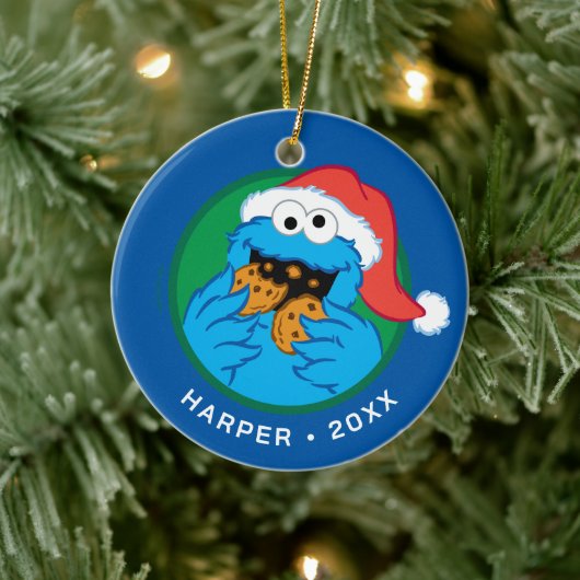 Cookie Monster | 公式クリスマスクッキー・テスター セラミックオーナメント (ツリー)