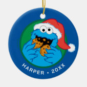 Cookie Monster | 公式クリスマスクッキー・テスター セラミックオーナメント (正面)