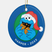 Cookie Monster | 公式クリスマスクッキー・テスター セラミックオーナメント (左)