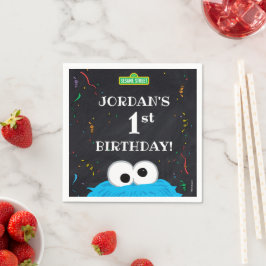 Cookie Monster | 初誕生日 スタンダードカクテルナプキン