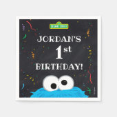 Cookie Monster | 初誕生日 スタンダードカクテルナプキン (正面)