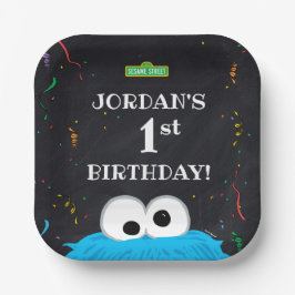 Cookie Monster | 1st Birthday ペーパープレート